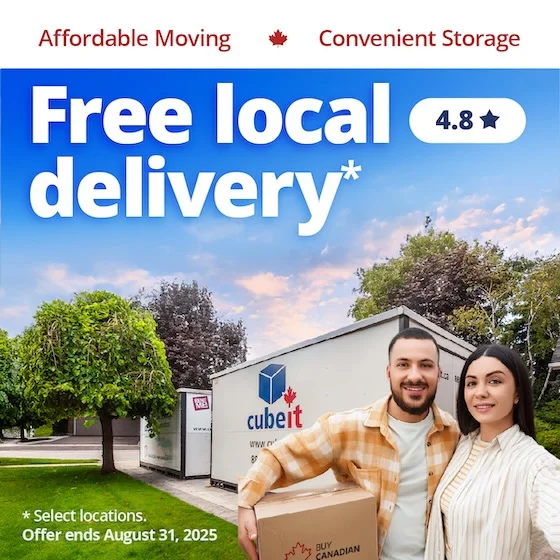Cubeit Portable Storage Promotion